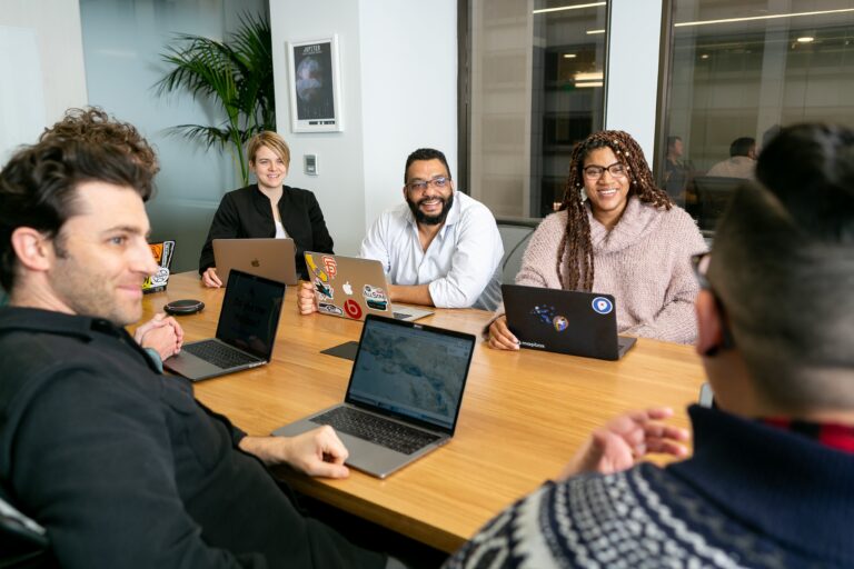 advertising or pr team in a meeting