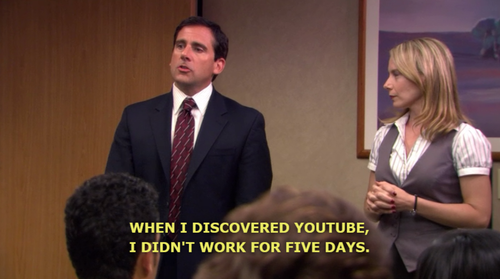 Michael Scott Quote about YouTube discovery