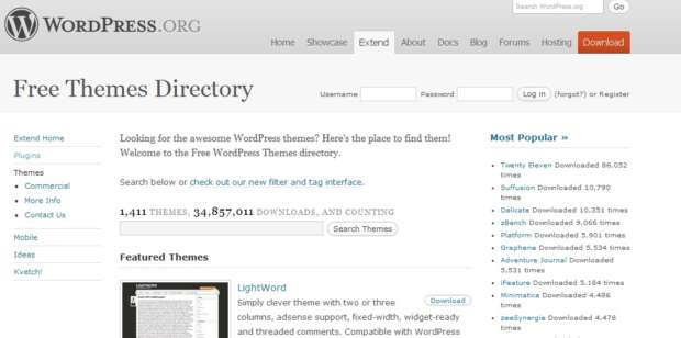 Wordpress Free Themes Directory Image
